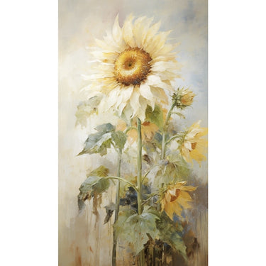 Tableau Tournesols Fleur Blanche